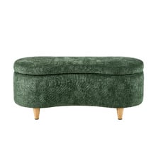 Elric Chenille Storage Ottoman Bench